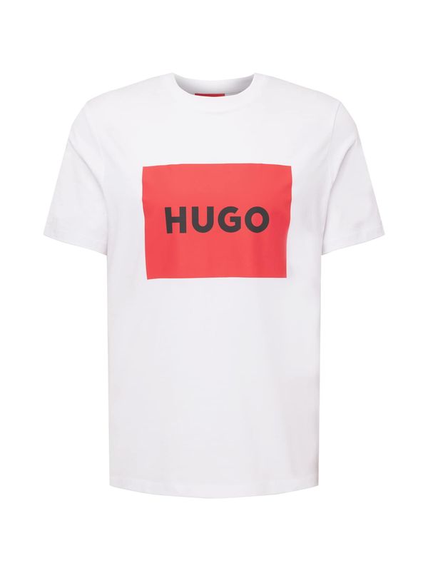 HUGO Red HUGO Red Majica 'Dulive222'  crvena / crna / bijela