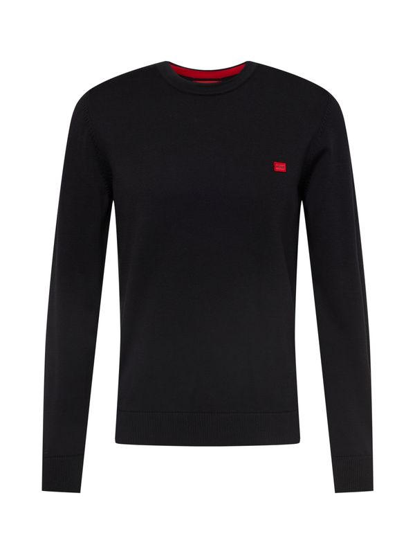 HUGO Red HUGO Red Pulover 'San Cassius'  crvena / crna