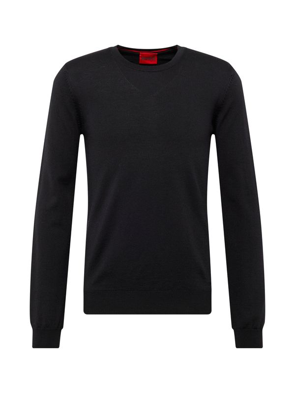 HUGO Red HUGO Red Pulover 'San Cedric'  crna