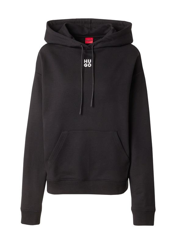 HUGO Red HUGO Red Sweater majica 'Delfinia'  crna / bijela