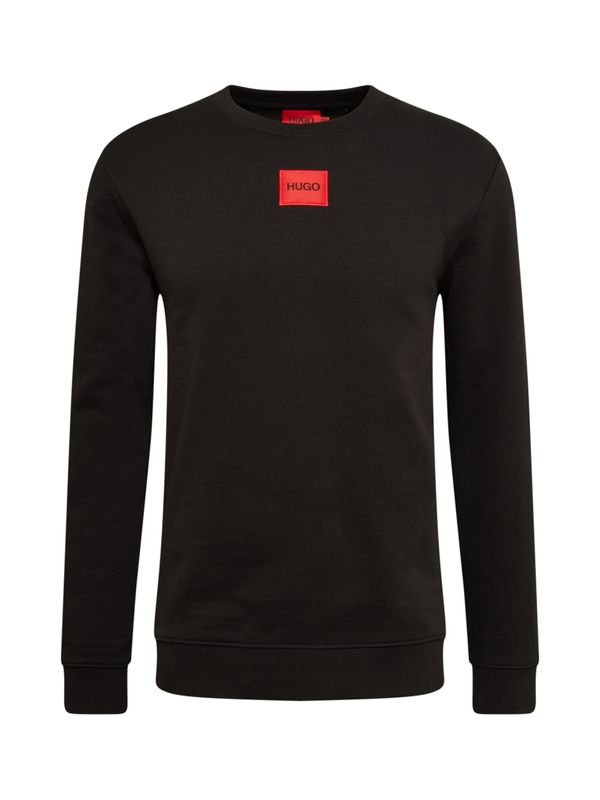 HUGO Red HUGO Red Sweater majica 'Diragol'  crvena / crna