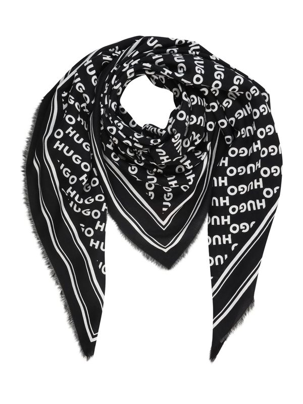 HUGO HUGO Šal 'Alycia'  crna / bijela