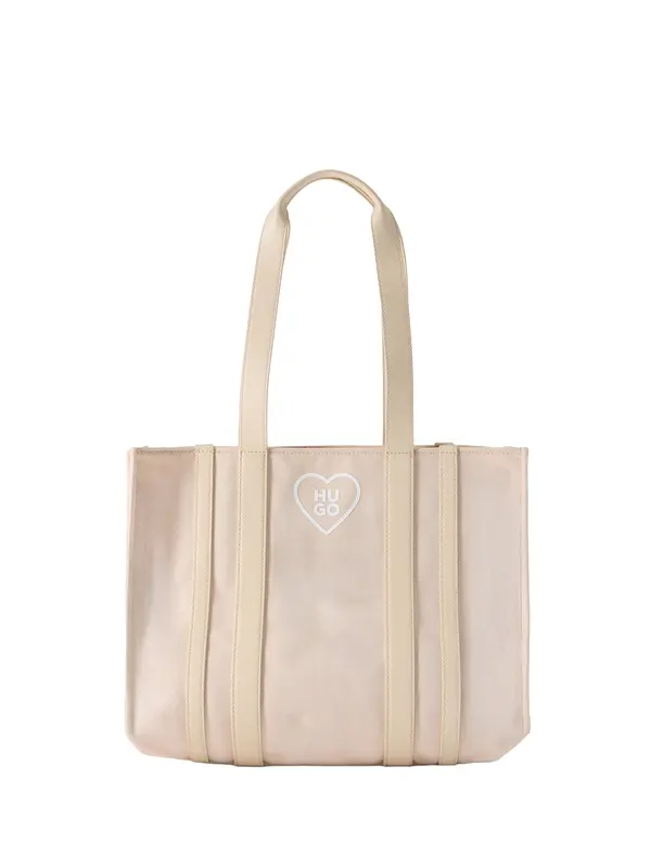 HUGO HUGO Shopper torba 'Thenah'  roza / bijela / vuneno bijela