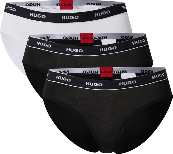 HUGO HUGO Slip  crna / bijela