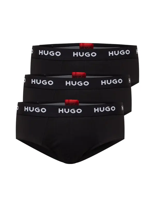 HUGO HUGO Slip  crna / bijela