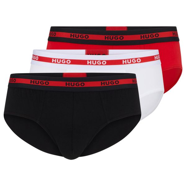 HUGO HUGO Slip  vatreno crvena / crna / bijela