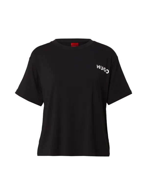 HUGO HUGO Spavaćica 'Unite'  crna / bijela