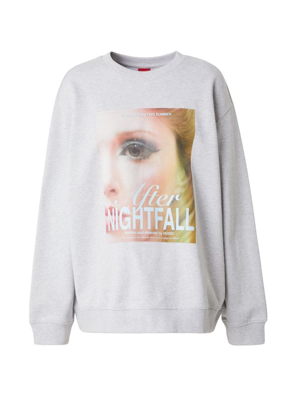 HUGO HUGO Sweater majica 'Classic'  bež / žuta / siva / marelica