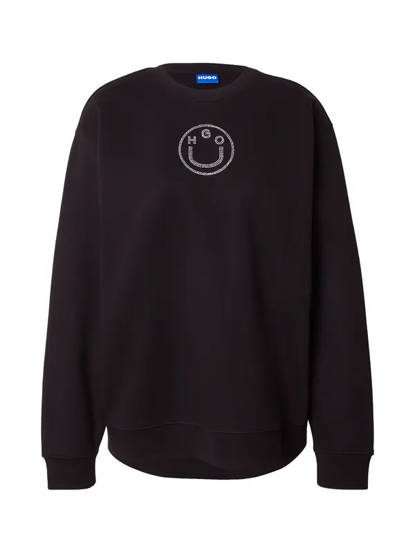 HUGO HUGO Sweater majica 'Classic'  crna / prozirna