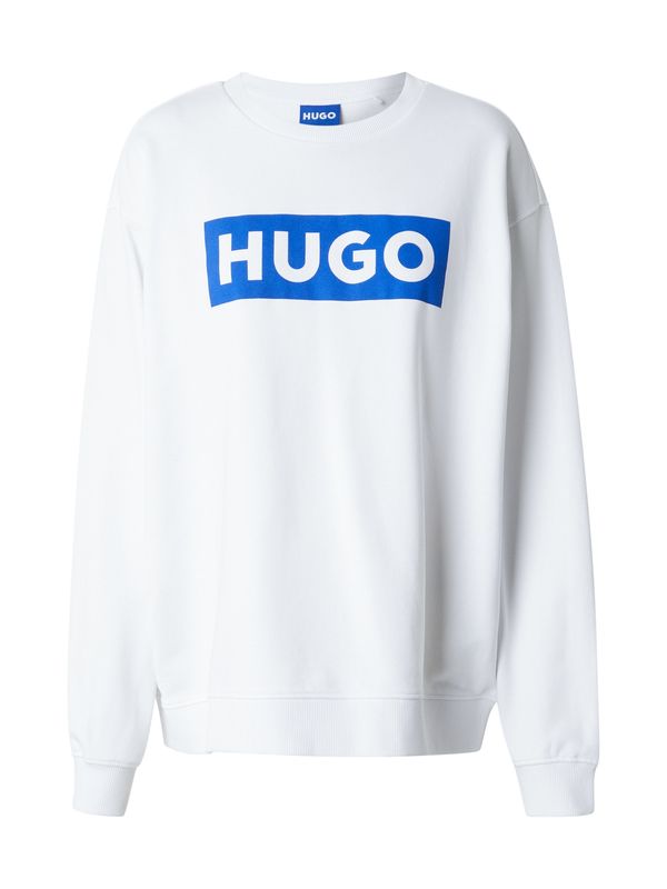 HUGO HUGO Sweater majica 'Classic'  plava / bijela