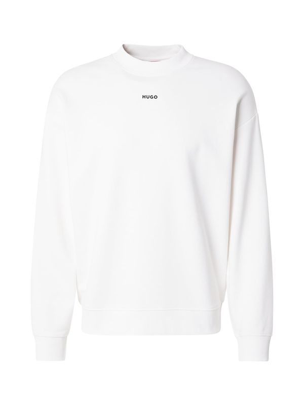 HUGO HUGO Sweater majica 'Dapocrew'  crna / bijela