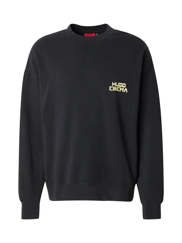 HUGO HUGO Sweater majica 'Dargentix'  ultra morsko plava / svijetlozelena / crna / prljavo bijela