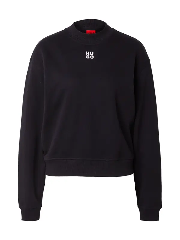 HUGO HUGO Sweater majica 'Daxandria'  crna / bijela