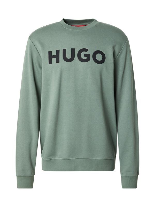 HUGO HUGO Sweater majica 'Dem'  zelena / crna