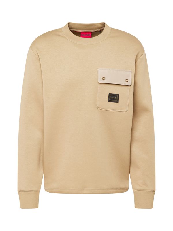 HUGO HUGO Sweater majica 'Dhaluli'  svijetlosmeđa