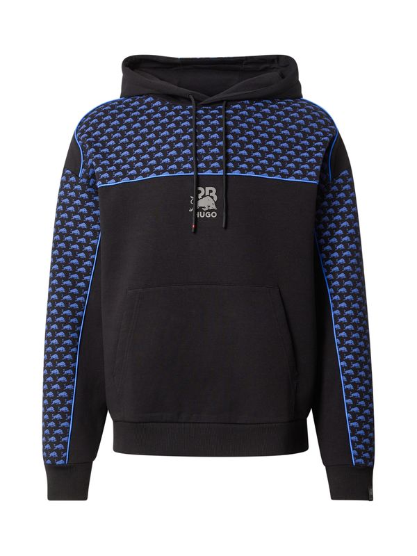 HUGO HUGO Sweater majica 'Dilverston_RB'  crno plava / siva / crna