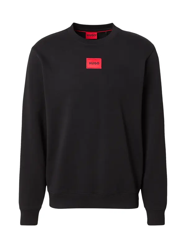 HUGO HUGO Sweater majica 'Diragol212'  crvena / crna