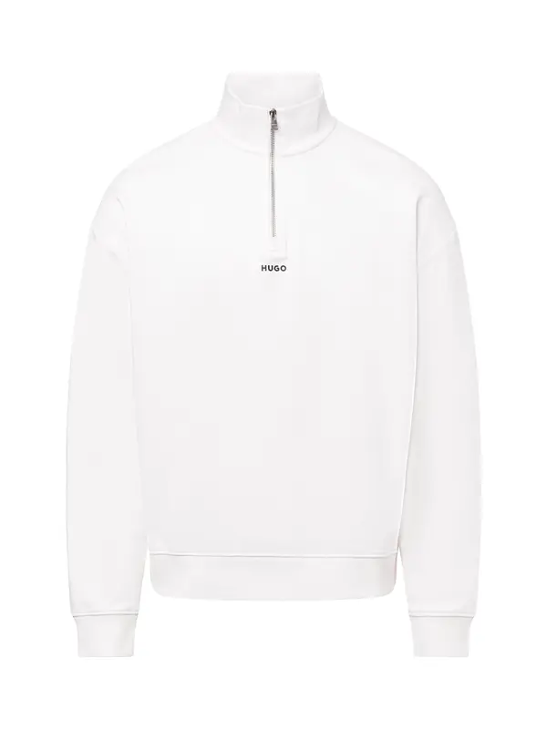 HUGO HUGO Sweater majica 'Durty244'  crna / bijela
