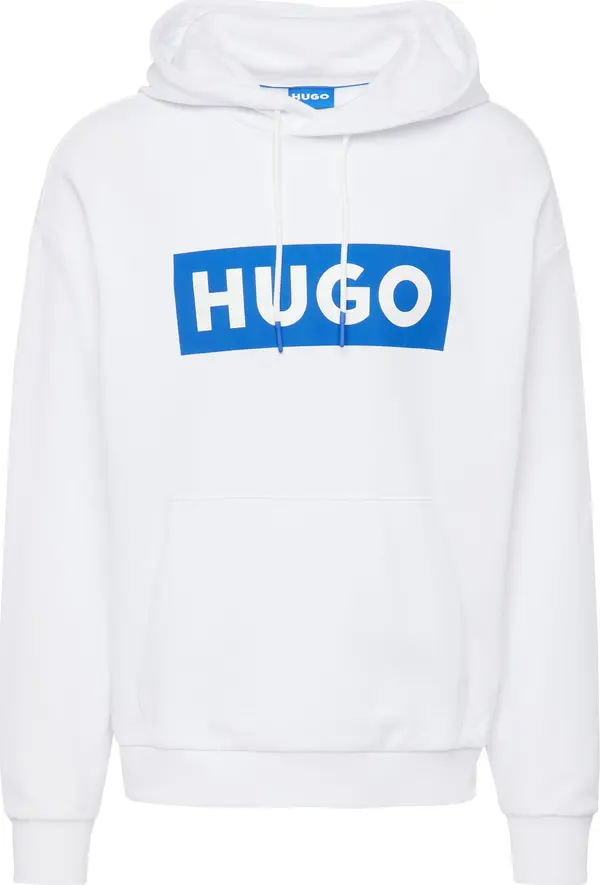 HUGO HUGO Sweater majica 'Nalves'  plava / bijela