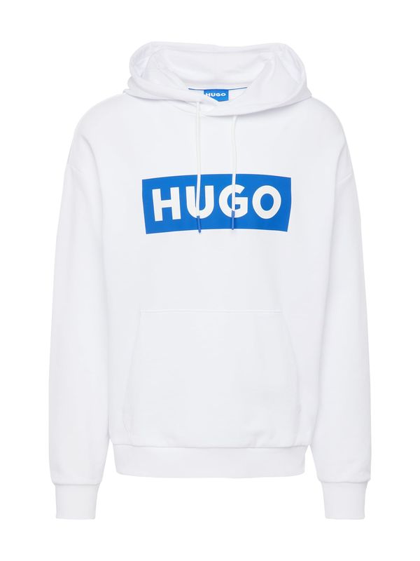 HUGO HUGO Sweater majica 'Nalves'  plava / bijela