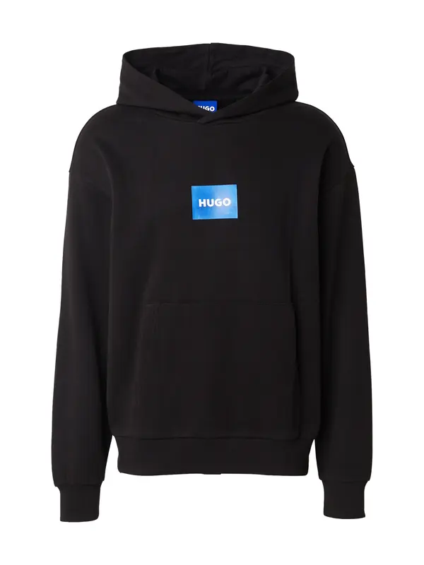 HUGO HUGO Sweater majica 'Nayohood'  nebesko plava / crna / bijela