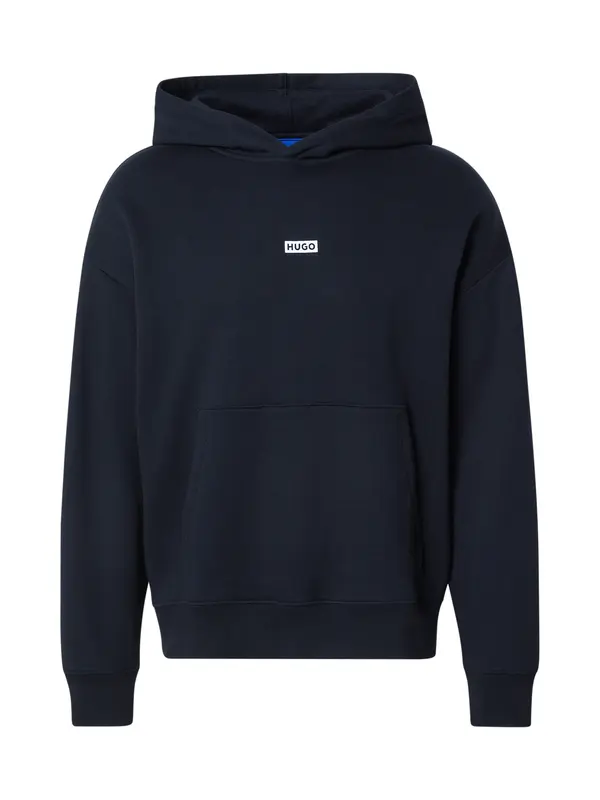 HUGO HUGO Sweater majica 'Nazardo'  crna / bijela