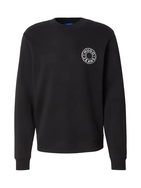 HUGO HUGO Sweater majica 'Nedos'  crna / bijela