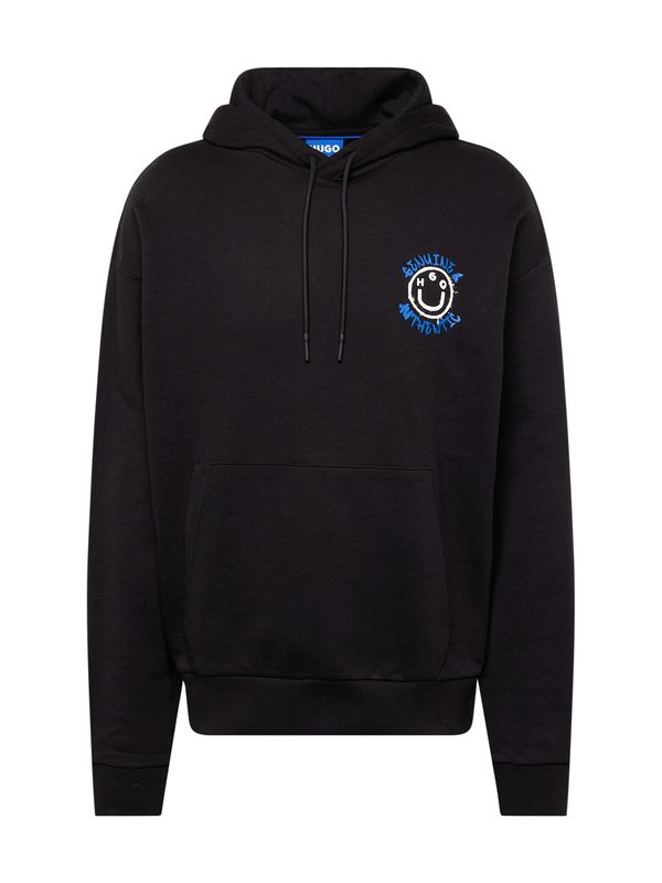 HUGO HUGO Sweater majica 'Nothentico'  plava / crna / bijela