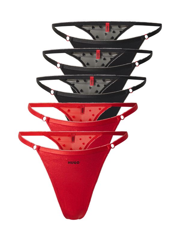 HUGO HUGO Tanga gaćice  crvena / crna