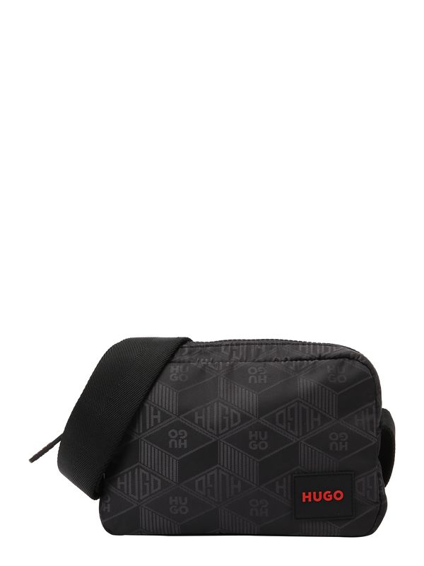 HUGO HUGO Torba preko ramena 'Ethon 2.0'  antracit siva / svijetlo crvena / crna