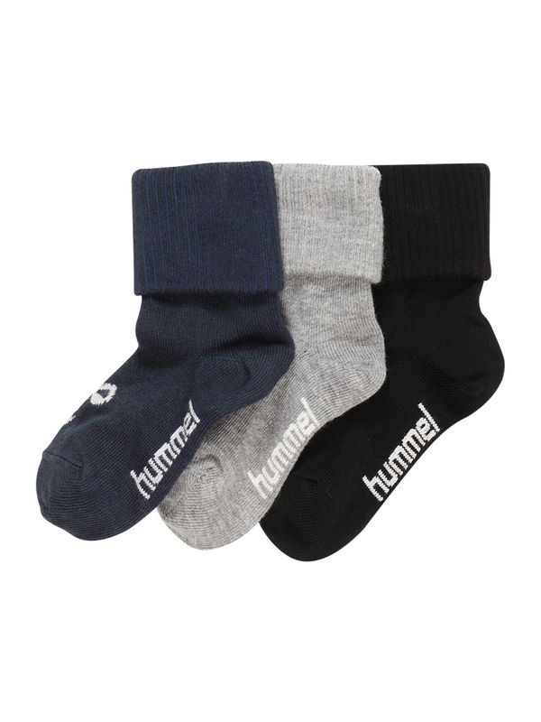 Hummel Hummel Čarape 'Sora'  mornarsko plava / siva melange / crna / bijela
