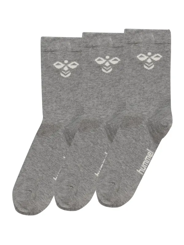 Hummel Hummel Čarape 'Sutton'  siva melange / bijela