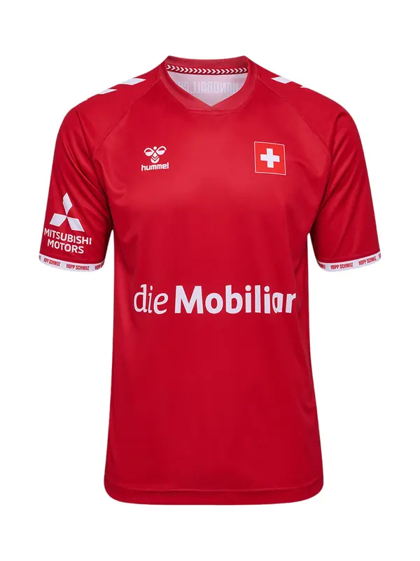 Hummel Hummel Dres ' Schweiz SHV 2023/2024'  svijetlo crvena / bijela