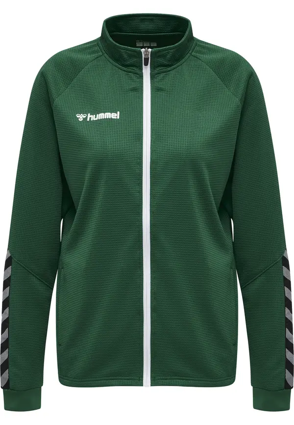 Hummel Hummel Jakna za vježbanje 'Authentic'  tamno zelena / crna / bijela