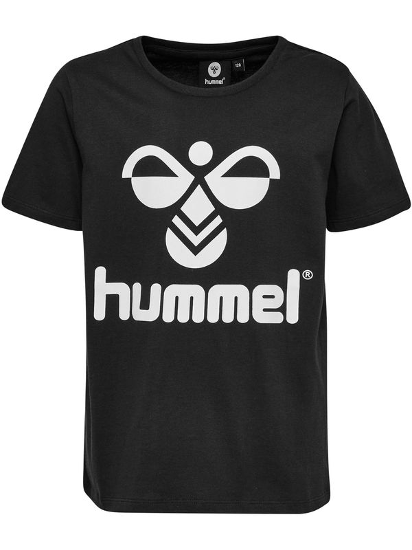 Hummel Hummel Majica 'Tres'  crna / bijela