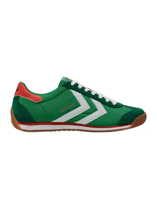 Hummel Hummel Niske tenisice 'Stadion'  zelena / tamno zelena / crvena / bijela