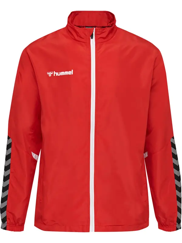 Hummel Hummel Sportska jakna 'Authentic'  siva / vatreno crvena / crna / bijela