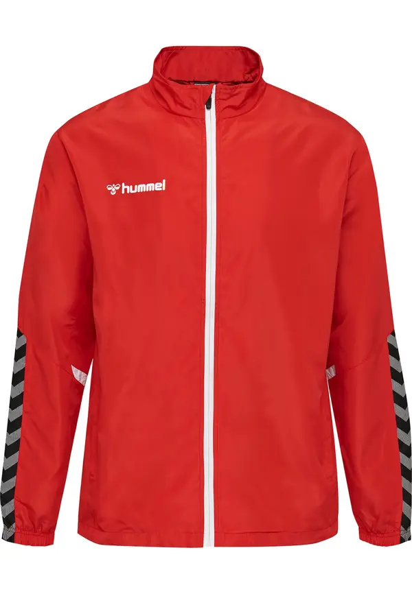 Hummel Hummel Sportska jakna 'Authentic'  tamo siva / crvena / crna / bijela