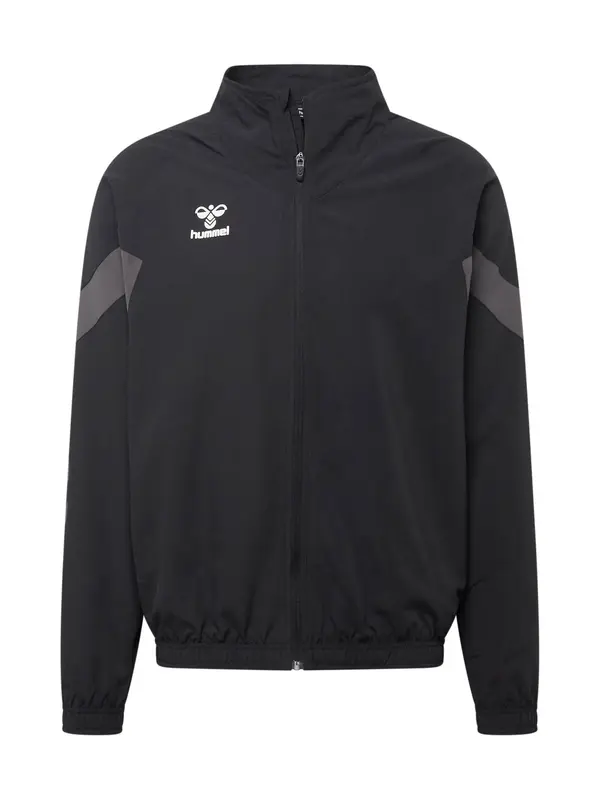 Hummel Hummel Sportska jakna 'Travel'  siva / crna / bijela