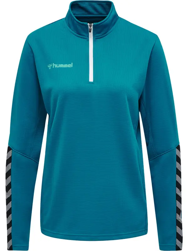 Hummel Hummel Sportska sweater majica 'Authentic'  cijan plava / siva / crna