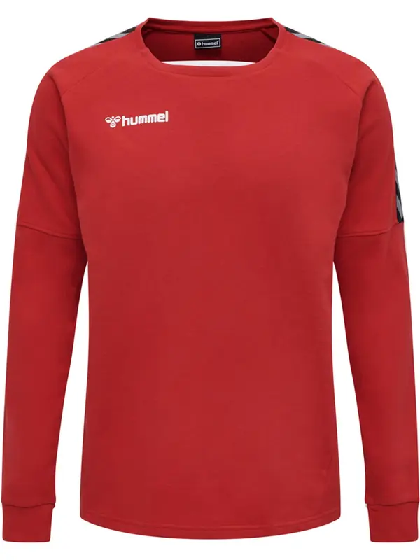 Hummel Hummel Sportska sweater majica 'Authentic'  crvena / crna / bijela