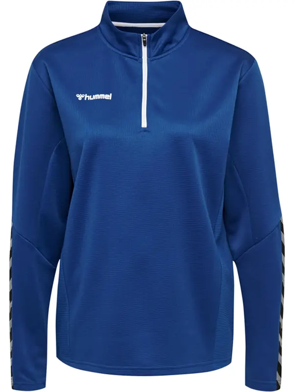 Hummel Hummel Sportska sweater majica 'Authentic'  kraljevsko plava / siva / crna / bijela