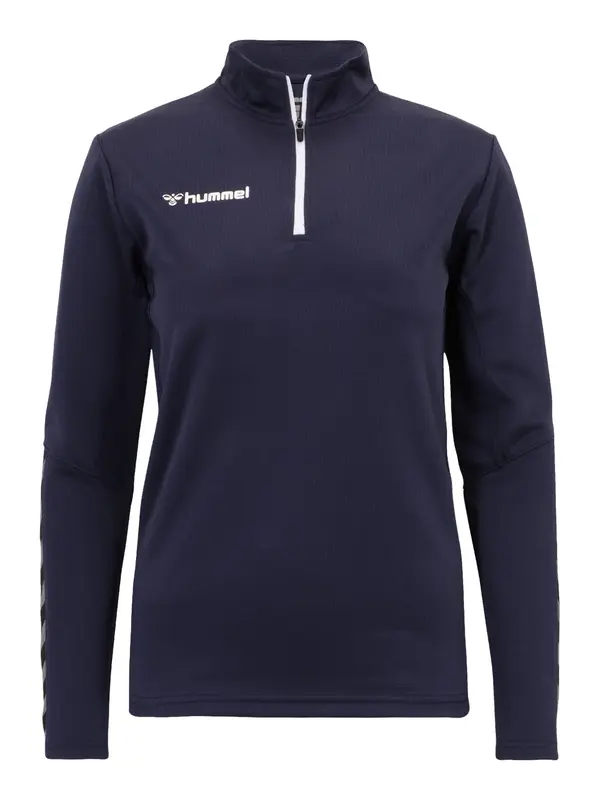 Hummel Hummel Sportska sweater majica 'Authentic'  morsko plava / siva / crna / bijela