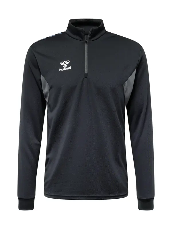 Hummel Hummel Sportska sweater majica 'AUTHENTIC'  siva / crna / bijela