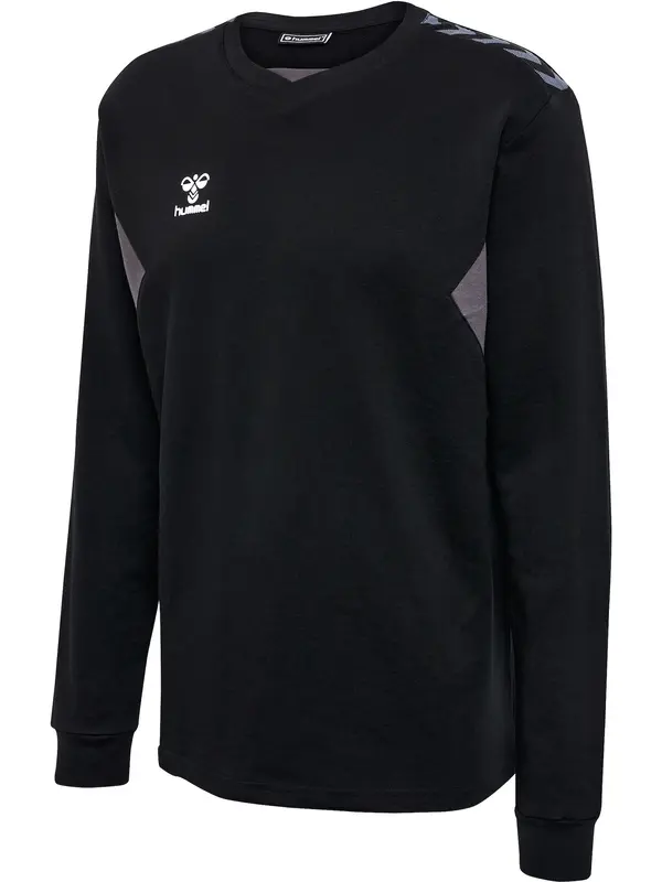 Hummel Hummel Sportska sweater majica 'Authentic'  siva / crna / bijela
