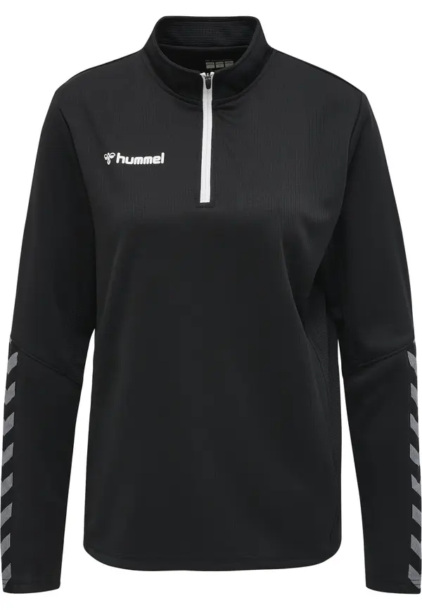 Hummel Hummel Sportska sweater majica 'Authentic'  siva / crna / bijela