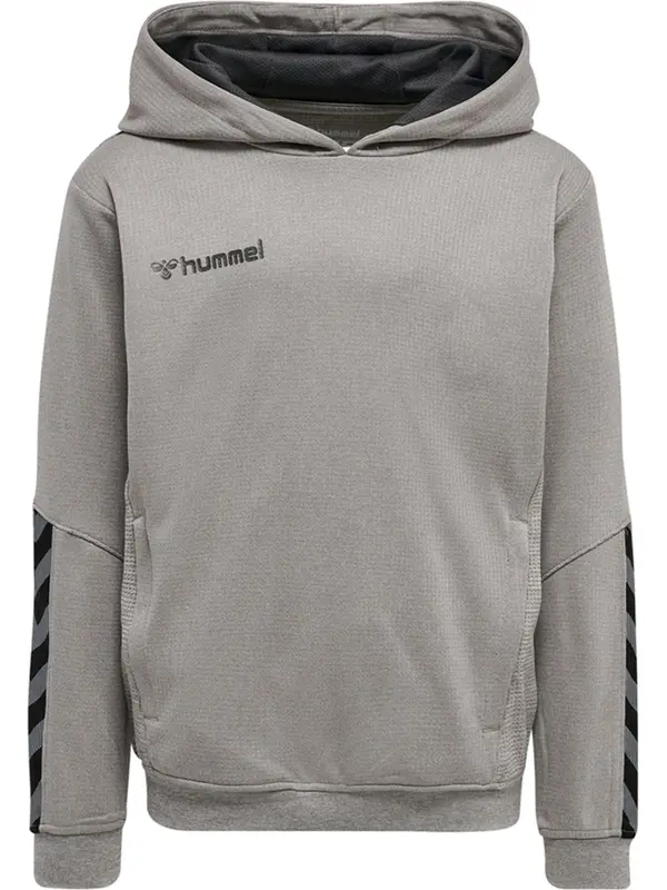 Hummel Hummel Sportska sweater majica 'Authentic'  siva melange / narančasta / crna