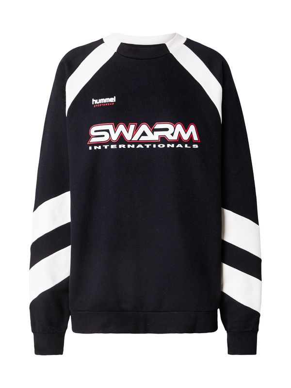 Hummel Hummel Sportska sweater majica  svijetlosiva / crvena / crna