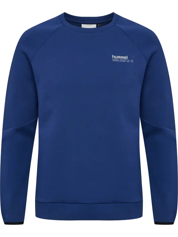 Hummel Hummel Sportska sweater majica 'Tech Fleece'  crno plava / bež siva