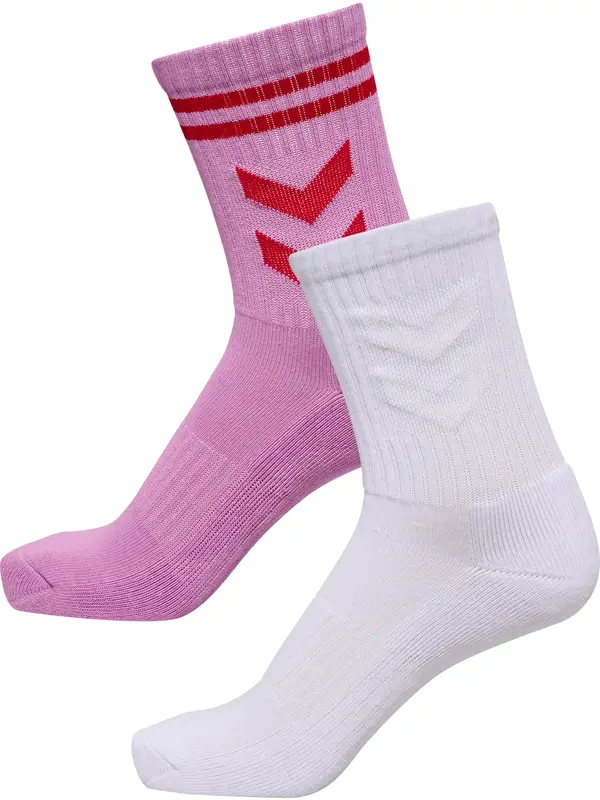 Hummel Hummel Sportske čarape 'Love'  roza / crvena / bijela